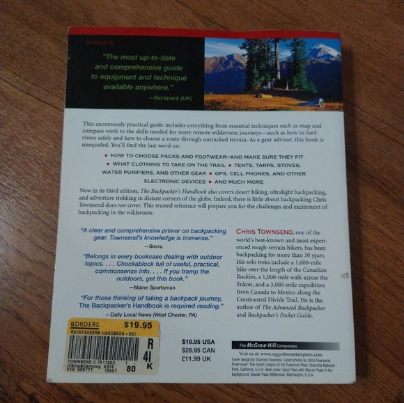 The Backpackers Handbook 3rd edition by Chris Townsend (pb) hiking 🥾 - Picture 5 of 7